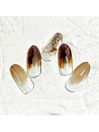 ニュアンスべっ甲ネイル
