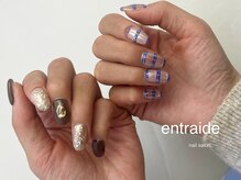 アントレッド(entraide)/アシンメトリーネイル