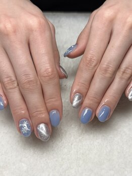 インプレス 鶴見店(Impress)/雪の結晶ネイル