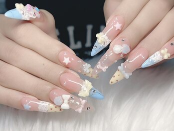 ウミネイル 池袋(UMI NAIL)の写真/【美フォルム×折れにくい×長持ち】チップ長さだしはウミネイル池袋にお任せください★[長さ出し/チップ]