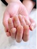 【他店オフ代別｜自爪を大切に｜大人女性向け】うる艶ワンカラー＋丁寧なケア