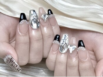オーラムネイル(Aurum Nail ）)の写真/【ハンド★つけ放題¥6980～】持ち込みデザイン大歓迎！個性が際立つ指先で周囲の視線を独り占め♪