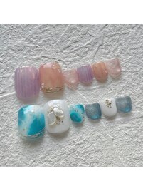 Summer foot sample♪
