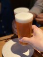 ルルト 福岡天神店&nbsp;たまに飲むおいしいビールが嬉しいです。