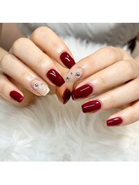 ボルドーシンプルデザイン