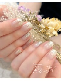 クリスマスラメグラデーション