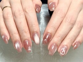 マグネット×ハートネイル