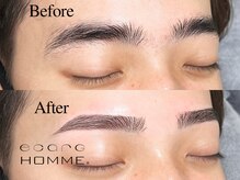エサージュオム 銀座エスト店の雰囲気（理想の眉毛に近づけます♪清潔感◎メンズ眉毛/アイブロウ）