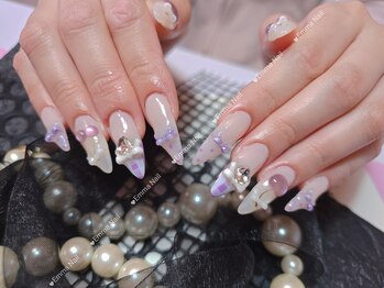エマネイル(Emma Nail)の写真/大人ガーリーネイル◎上品さと可愛さ両立したトレンドデザイン