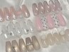 ハンド【natsu限定】girly coreデザイン◇￥8500～(パラジェル変更◎)
