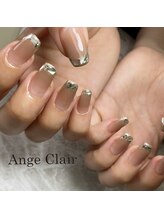 アンジュクレール(Ange Clair)/ガラスフレンチネイル