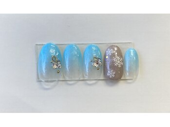 ネイルアンドアイ ミント(nail＆eye mint)/1月キャンペーンネイル
