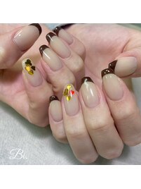 バレンタインネイル