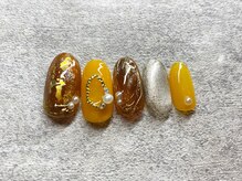 ネイル―ジュ 札幌大通店(nairouge*)/秋♪べっこうネイル♪