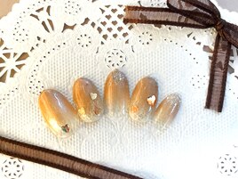 バレンタインネイル