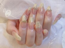 デコール 心斎橋(DECOR)/ラメラインビジューネイル