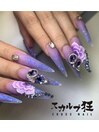 紫陽花風エンボスフラワー