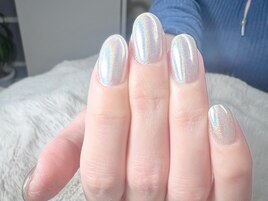 ワンカラーミラーネイル