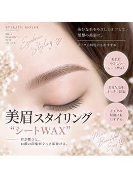 モレプラス(Molek plus)の写真/マスク映えのトレンド眉で魅了UP*<次世代眉毛パ-マ>や<パリジェンヌブロウリフト導入>人気メニューが充実!!