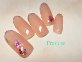 シェルお花ネイル