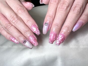 モモネイル(MOMO nail)/ホログラムグラデーション