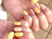 エムスラッシュ ネイル 新百合ヶ丘店(M.SLASH)/黄色ネイル