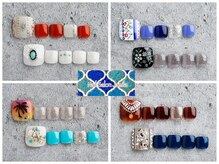 ジャミーラ(Jamila)の雰囲気(フットネイルもおすすめ♪手描きアート ¥12100)