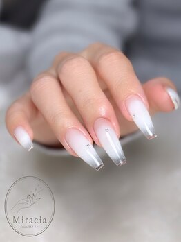 ミラシア フロム エムネイル(Miracia from Mネイル)/長さ出し / 白チーク / TORINO.