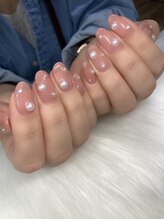 サフィールネイルサフィールネイル(Saphir nail)/スキンカラー×パール