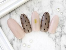 ネイルサロンフォーユー(for u)/シースルードット￥５９８０