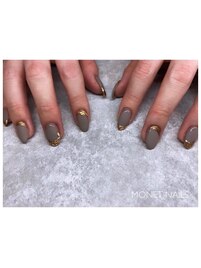 ワンカラー＋ミラーアート