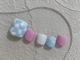 チェッカーフラッグネイル