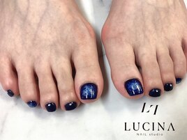 H-694奥行きブルーネイル