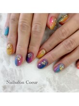 ネイルサロン クール(Nailsalon Coeur)/カラフルネイル　マルチカラー