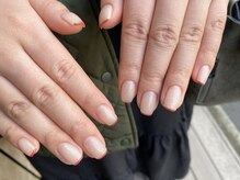 ネイルアルケー(Nail ARCHE)/シンプルフレンチネイル