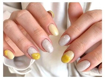 マニネイル 高の原店(mani nail)/まるで卵みたいなネイル
