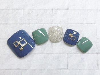 アルセア 上野御徒町店(Alcea)/フット ワンカラー ネイビー