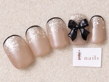 アイネイルズ 三宮店(I nails)/ワンホンガーリーリボン