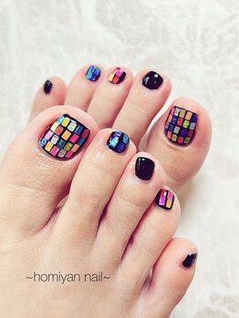 ホミヤンネイル(homiyan nail)/夏のブラックネイル