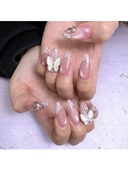 エムズネイル(M’s NAIL)/マグネット×ツイード柄!