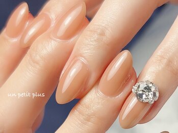 アンプティプリュス(un petit plus)/美ワンカラー☆ビジュー添え