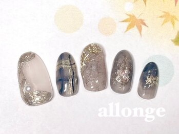 アロンジェ 甲府中央店/ミラーニュアンスネイル☆