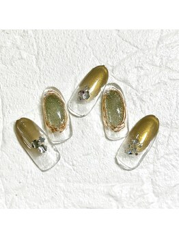 ミュナ(myuna)/塗りかけネイル