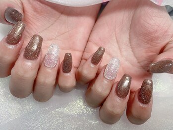 モルフォネイル(Morpho nail)/#大理石ネイル#ニュアンスネイル