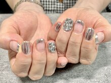 ココネイル(Koco Nail)/シルバーミラーネイル
