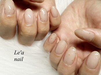 レアネイル(Le'a nail)の写真/≪ワンカラー・ラメグラ≫お仕事上派手なネイルが出来ない方にも◎シンプルだけど上品な指先に！