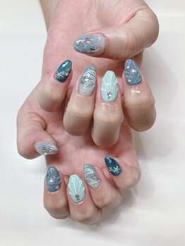 ティーエヌ 本厚木店/夏ネイル☆8500円【9350円税込】