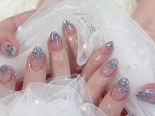 キューセブンネイルラウンジ ららぽーと立川立飛店(Q7 NailLounge)/ラメグラデーション　￥4,500