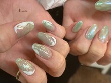 アイネイルズ 渋谷店(I nails)/シアーピスタチオネイル