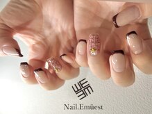 ネイル エミュスト(Nail Emuest)/ツイードネイル/フレンチ/mai